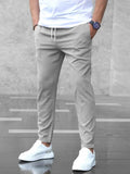 Arthur | Men's Stretch Comfort Trousers, Modern Everyday Trousers | Animated Apparel | Grey