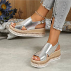 Aubrey | Women's Orthopedic Platform Sandals with Adjustable Straps - image 6