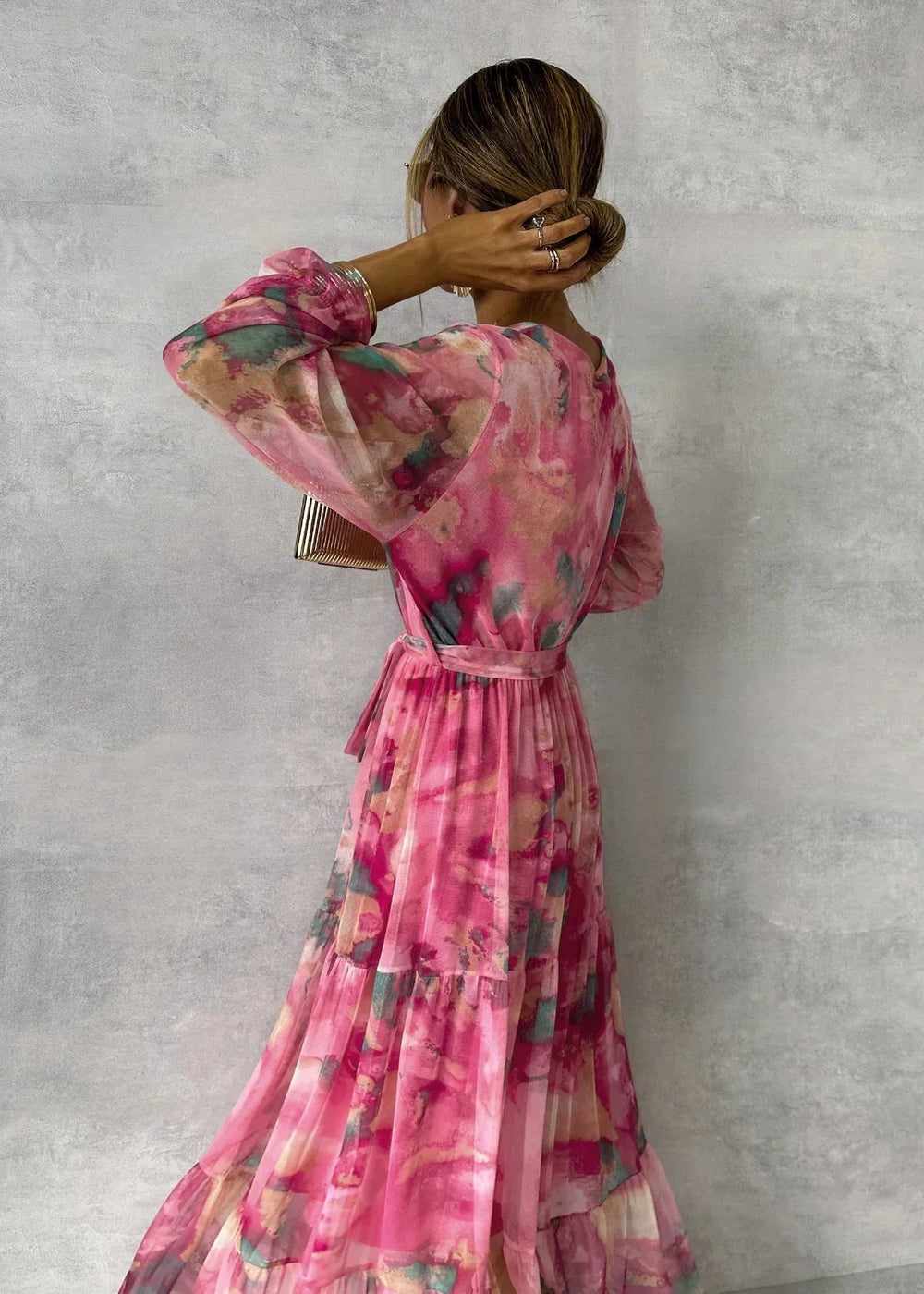 Audrey | Women's Floral Wrap Maxi Dress - image 2