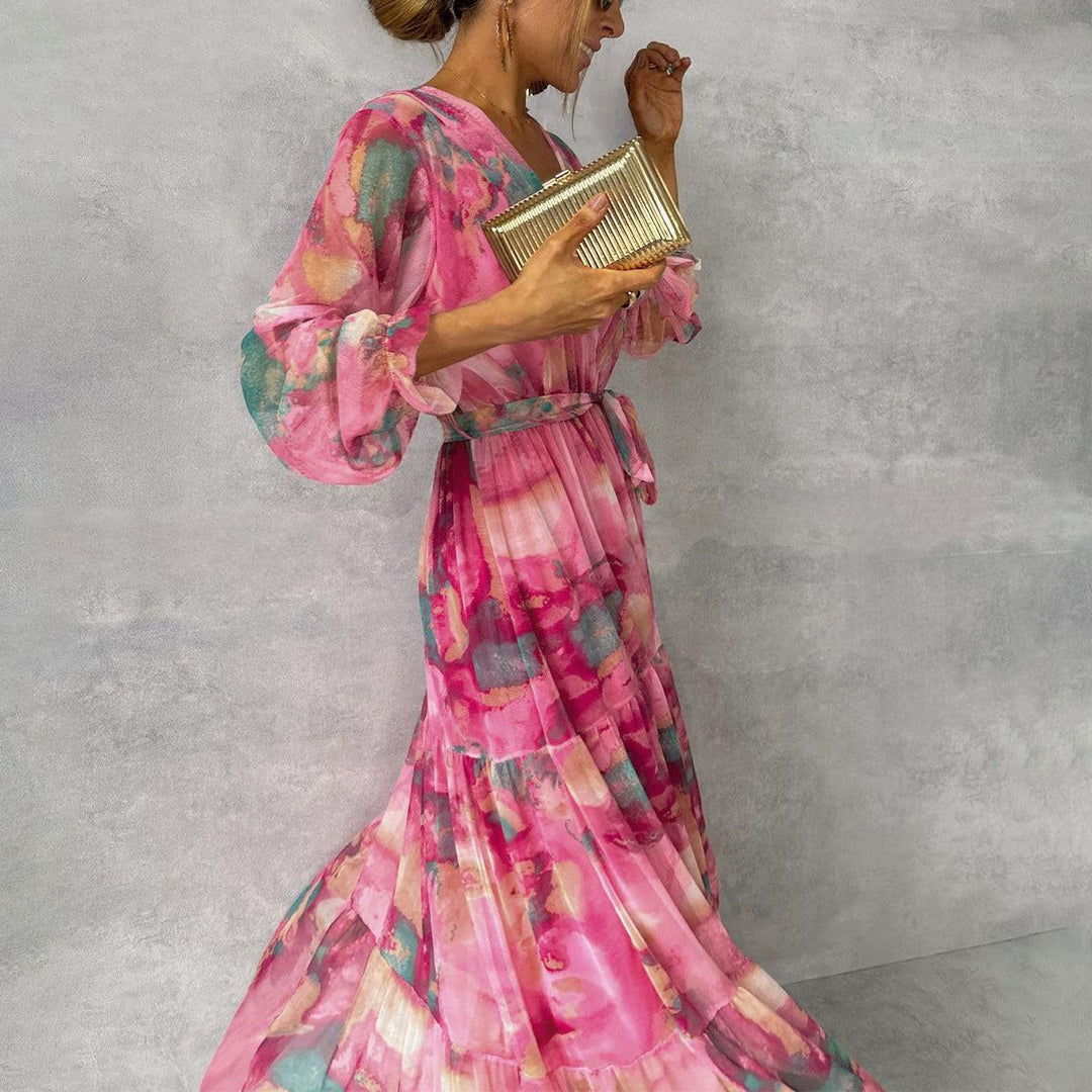 Audrey | Women's Floral Wrap Maxi Dress - image 4