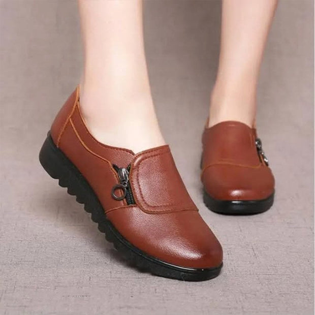 Audrey | Women's Orthopaedic Loafers, Cushioned Slip-On Shoes | Animated Apparel | Brown
