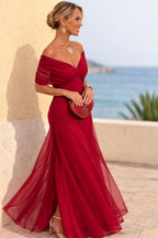 Aurelie | Women's V-Neck Chiffon Maxi Dress, Flowing Ankle-Length Dress | Animated Apparel