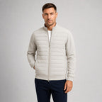 Austin | Men's Quilted Hybrid Jacket, Knitted Sleeves Autumn Jacket | Animated Apparel