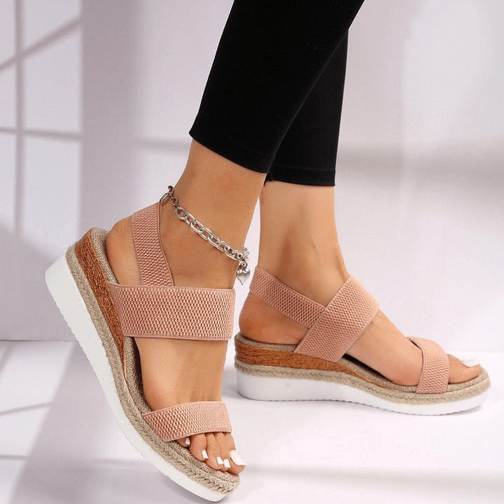 Autumn | Women's Orthopedic Platform Sandals - Black