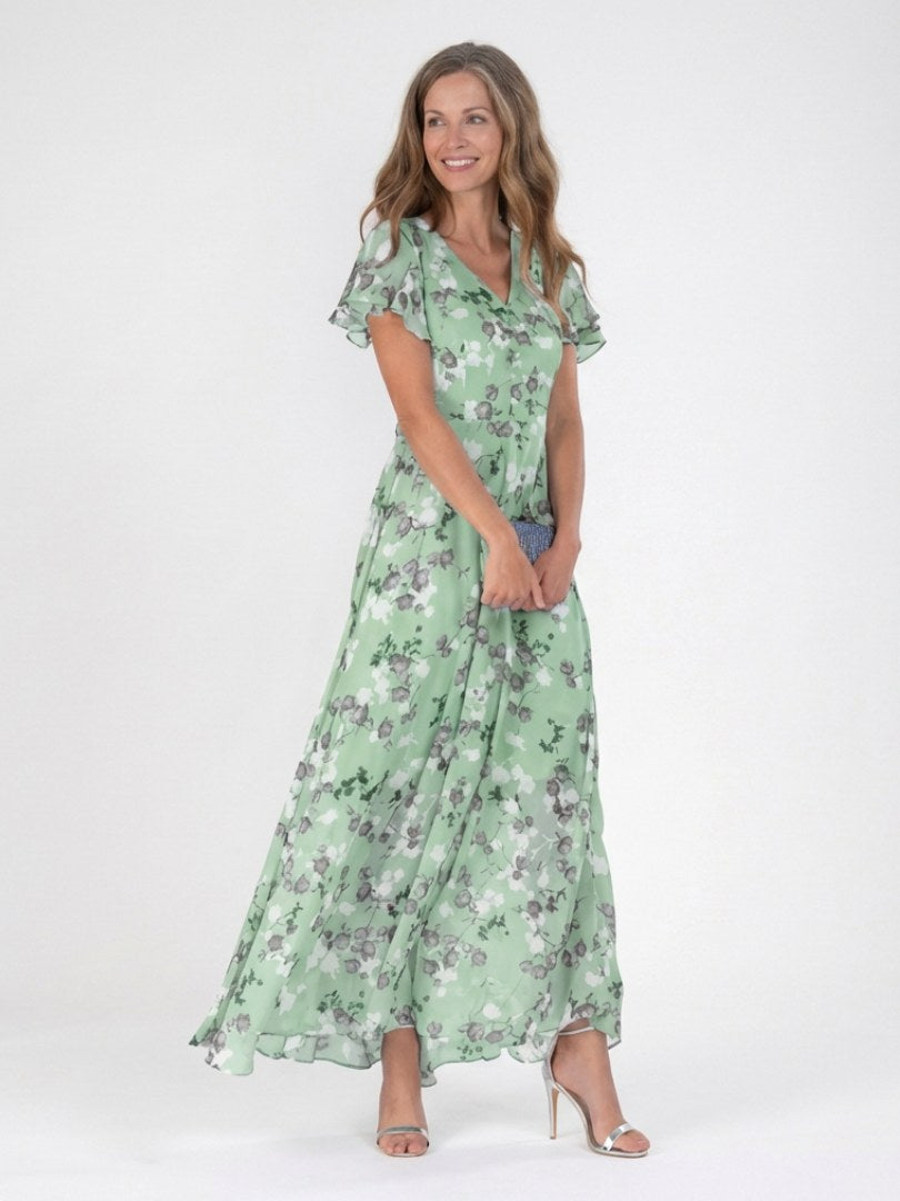 Avelisse | Women's Floral Chiffon Maxi Dress - image 4