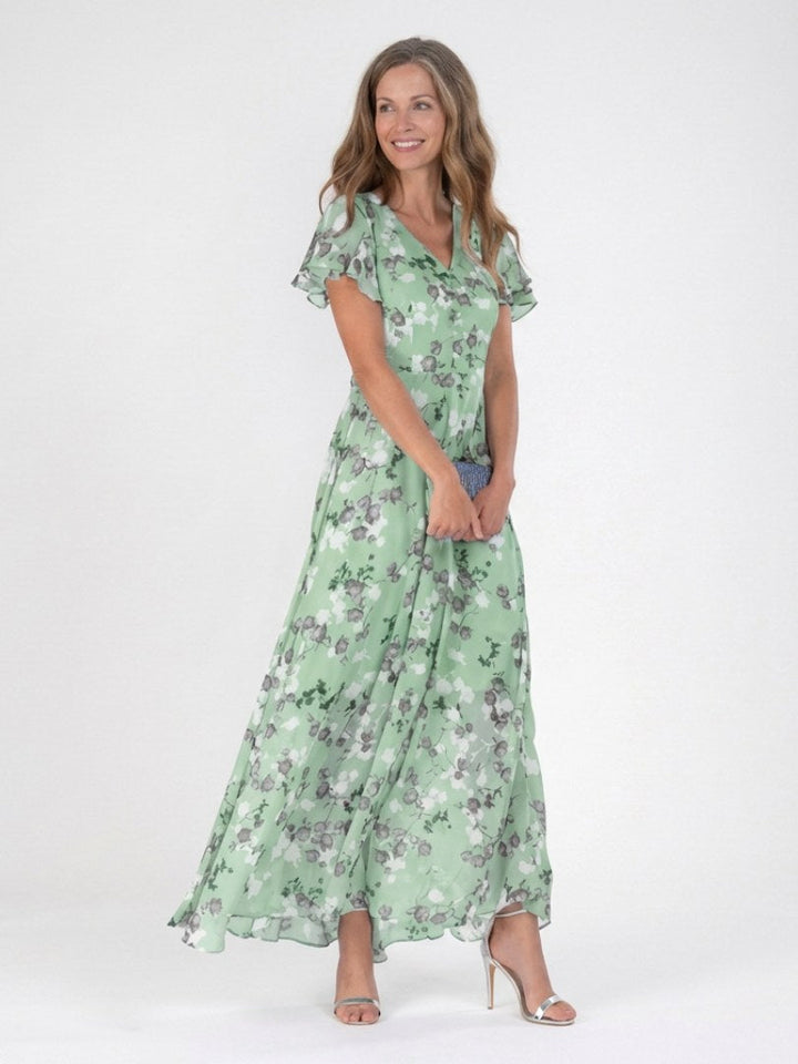 Avelisse | Women's Floral Chiffon Maxi Dress - image 4