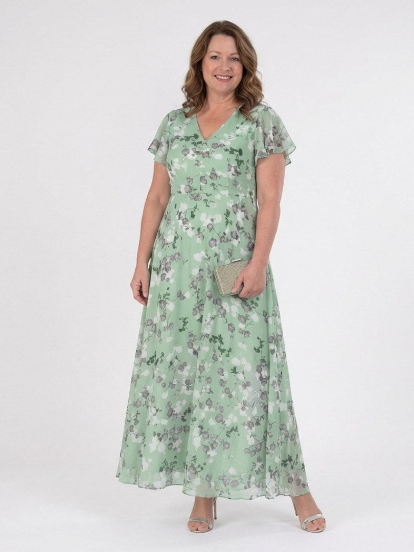 Avelisse | Women's Floral Chiffon Maxi Dress - image 5