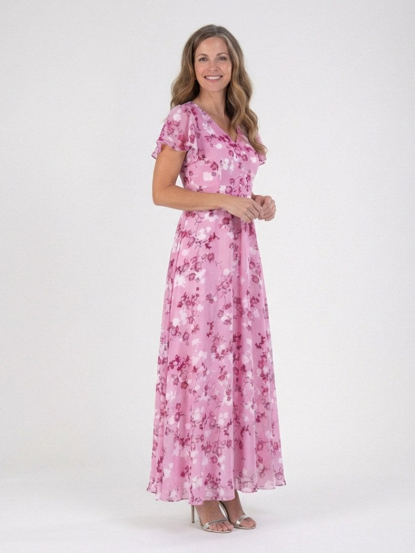 Avelisse | Women's Floral Chiffon Maxi Dress - image 6