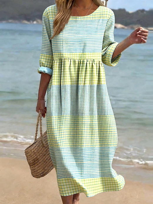 Avery | Women's Casual Crew Neck Short Sleeve Dress - image 1