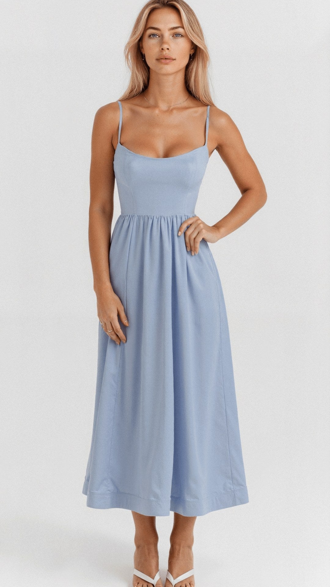Avery | Women's Sleeveless Midi Dress - image 7