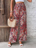 Avery | Women's Vintage Printed Wide-Leg Pants - image 10