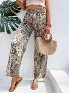 Avery | Women's Vintage Printed Wide-Leg Pants - image 6