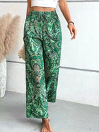 Avery | Women's Vintage Printed Wide-Leg Pants - image 7