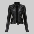 Beatrice | Women's Leather Jacket, Classic Tailored Outerwear | Animated Apparel