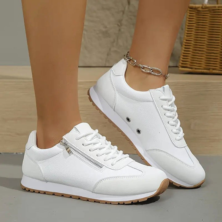 Beatrice | Women's Orthopedic Walking Shoes, Supportive Slip-On Shoes | Animated Apparel | White