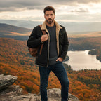 Beckett | Men's Fleece-Lined Winter Coat, Warm Outdoor Coat | Animated Apparel