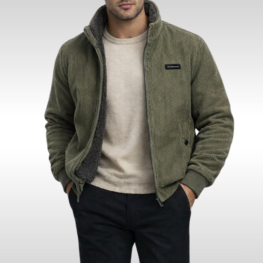 Blake | Men's Corduroy Jacket, Warm Comfort Jacket | Animated Apparel | Grey
