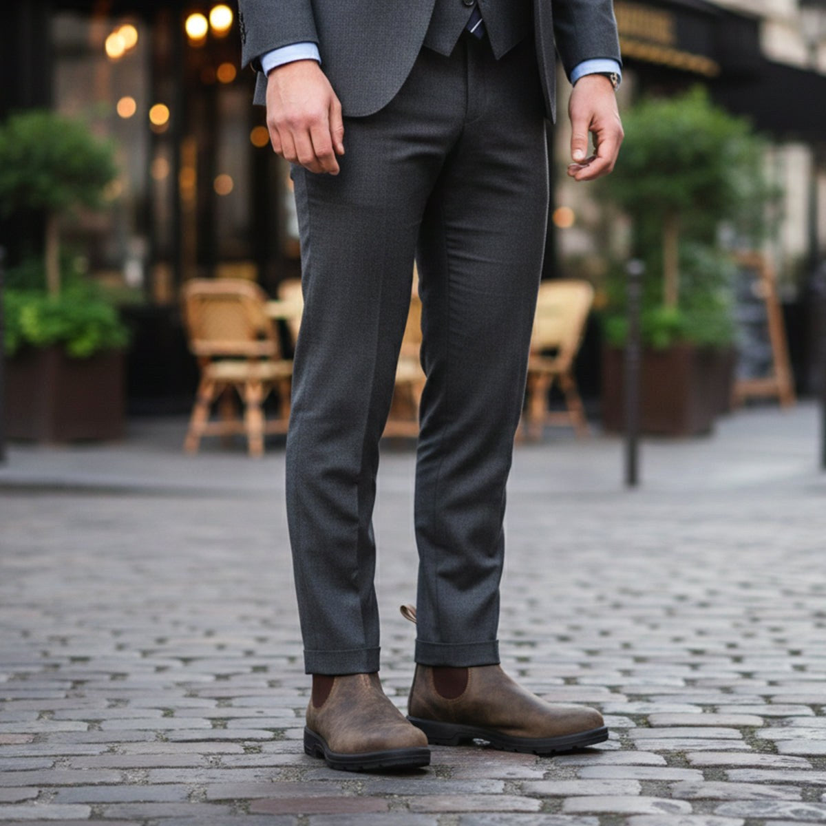 Blake | Men's Leather Chelsea Boots, Slip-On Ankle Boots | Animated Apparel