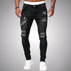 Blake | Men's Skinny Ripped Jeans, Distressed Mid-Rise Jeans | Animated Apparel
