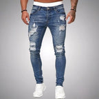 Blake | Men's Skinny Ripped Jeans, Distressed Mid-Rise Jeans | Animated Apparel