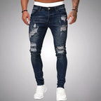 Blake | Men's Skinny Ripped Jeans, Distressed Mid-Rise Jeans | Animated Apparel