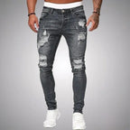 Blake | Men's Skinny Ripped Jeans, Distressed Mid-Rise Jeans | Animated Apparel