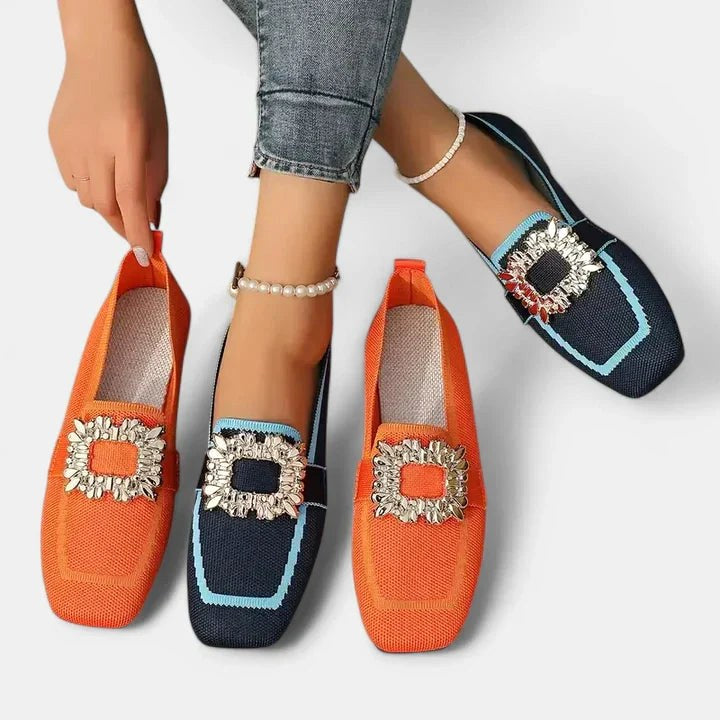 Bonnie | Women's Cushioned Comfort Loafers, Support Walking Shoes | Animated Apparel