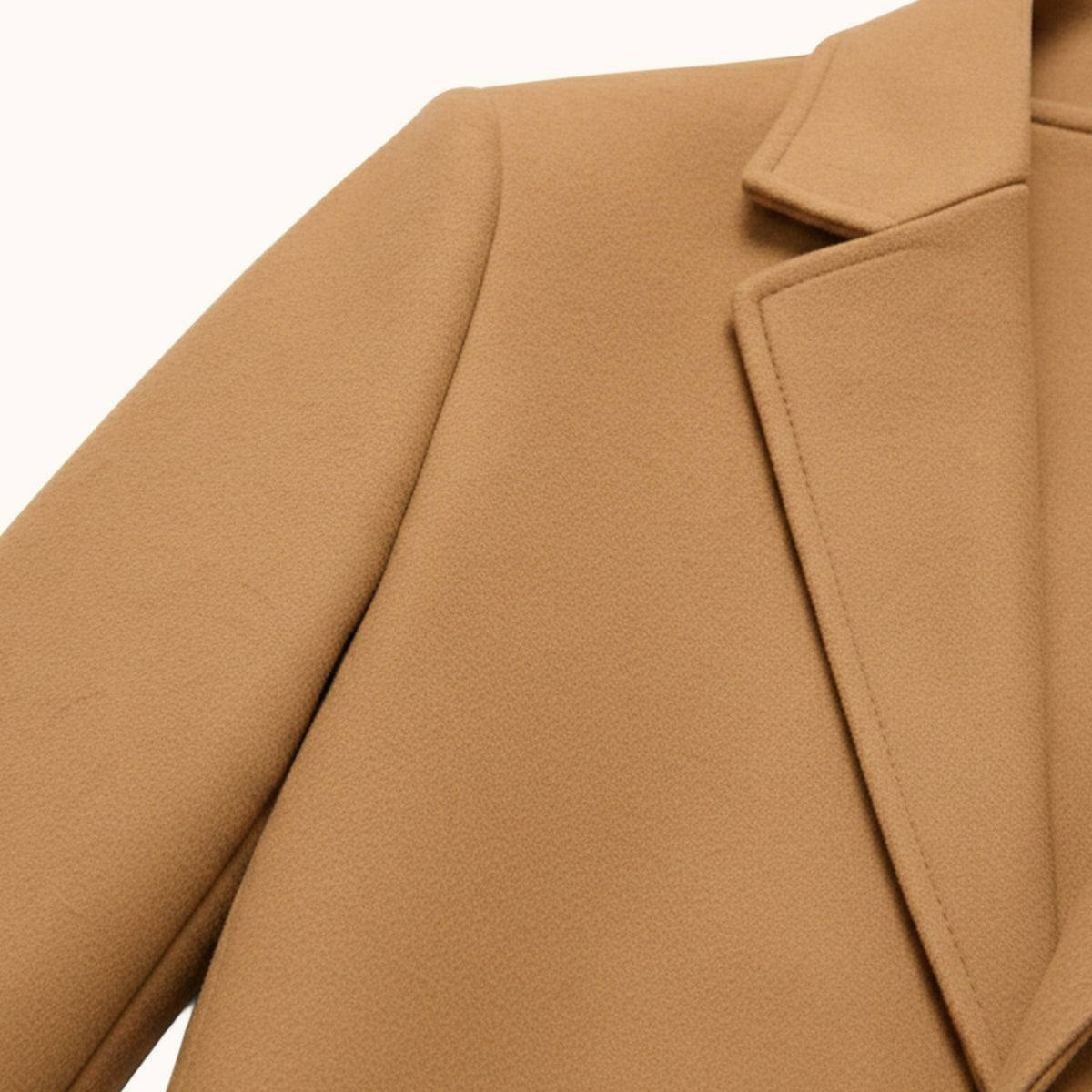 Brandon | Men's Classic Wool Overcoat, Tailored Autumn Coat | Animated Apparel | Navy Blue