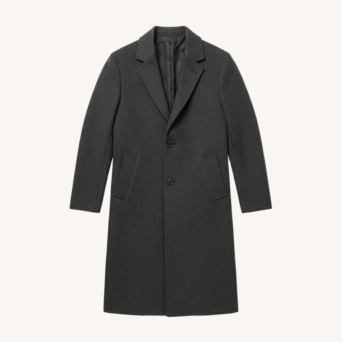 Brandon | Men's Classic Wool Overcoat, Tailored Autumn Coat | Animated Apparel