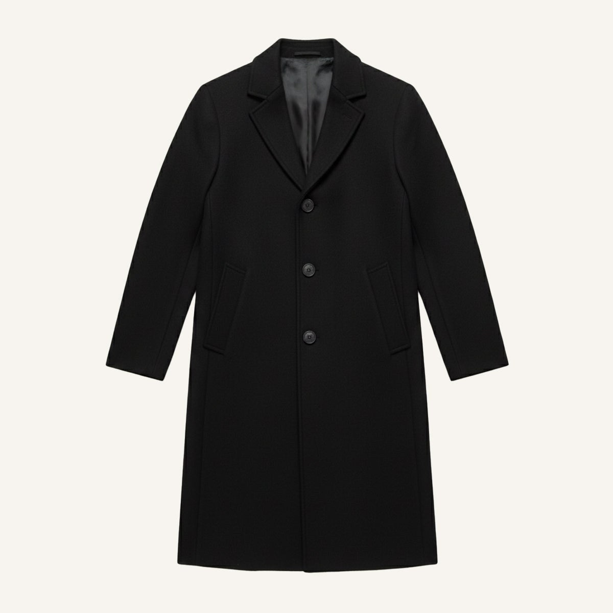 Brandon | Men's Classic Wool Overcoat, Tailored Autumn Coat | Animated Apparel