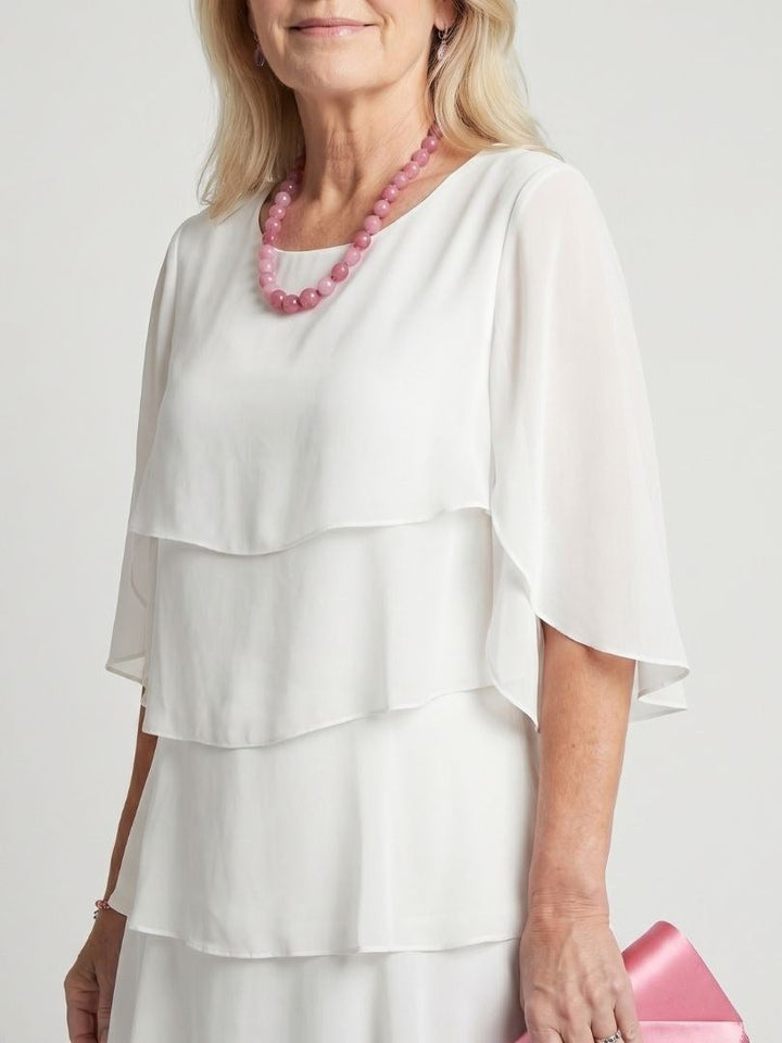 Brent | Women's Layered Tier Midi Dress - image 10