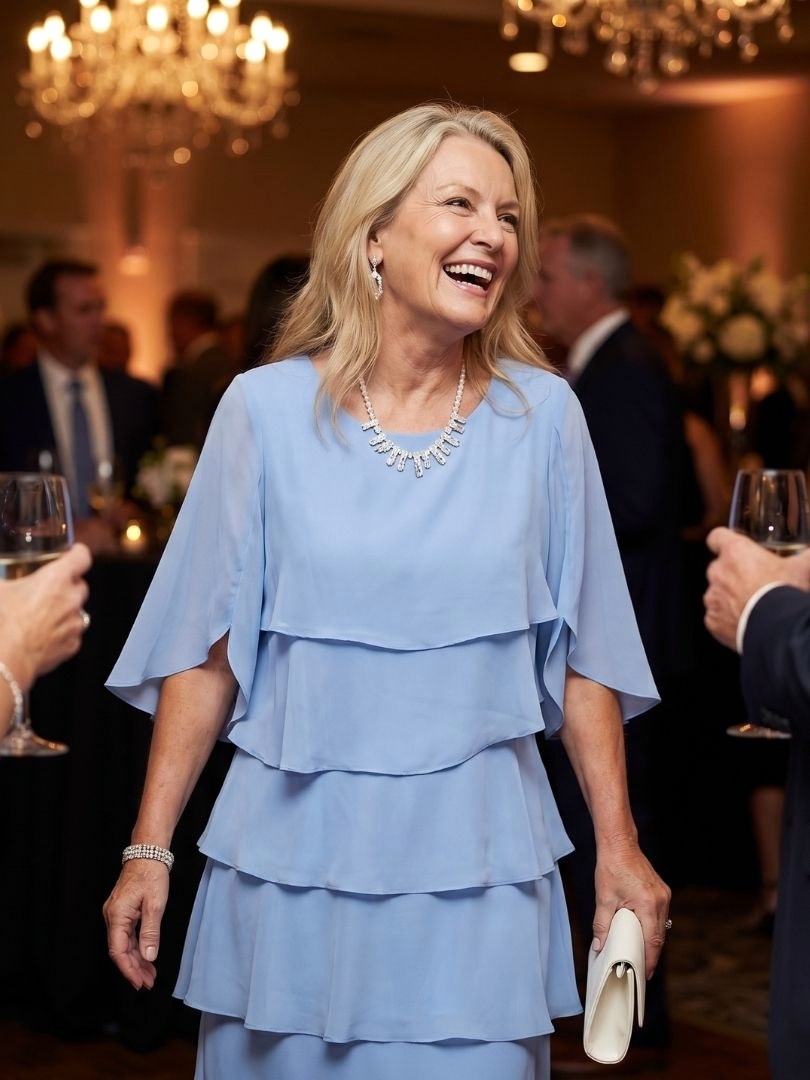 Brent | Women's Layered Tier Midi Dress - image 19