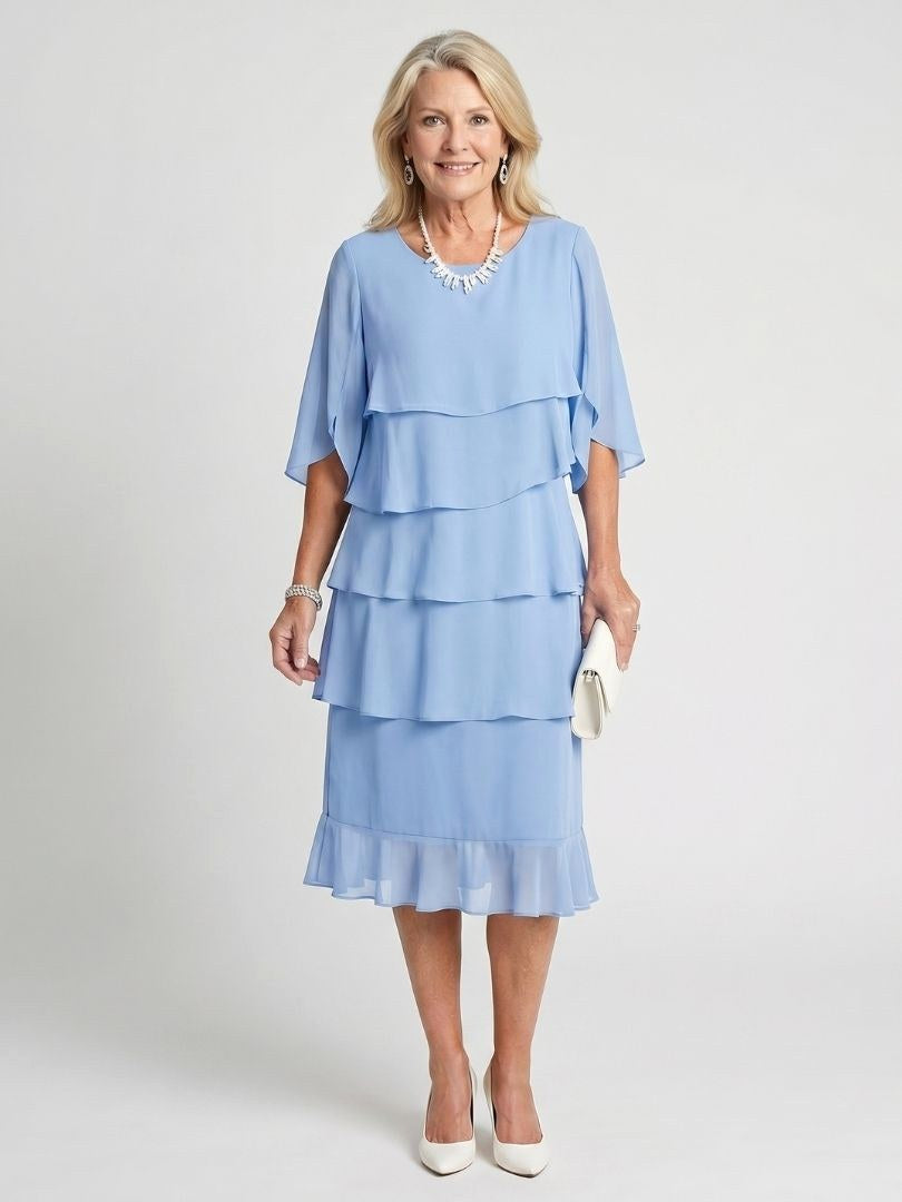 Brent | Women's Layered Tier Midi Dress - image 5