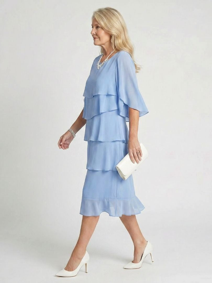 Brent | Women's Layered Tier Midi Dress - image 7