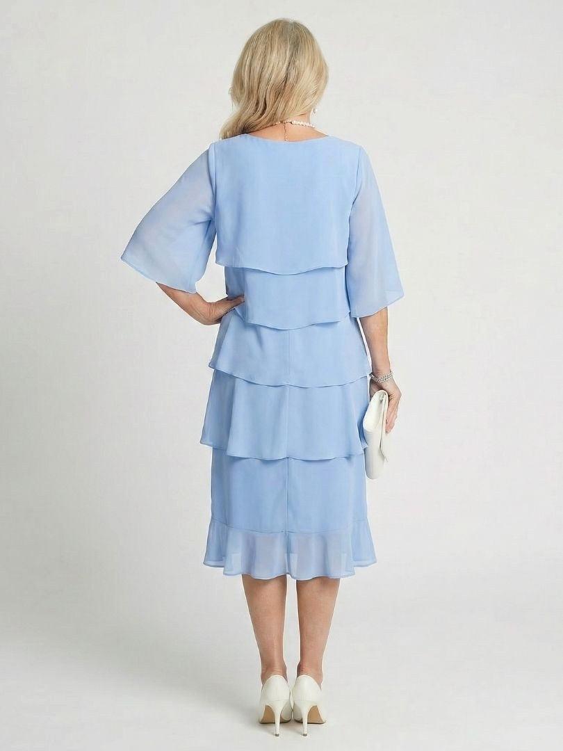 Brent | Women's Layered Tier Midi Dress - image 8