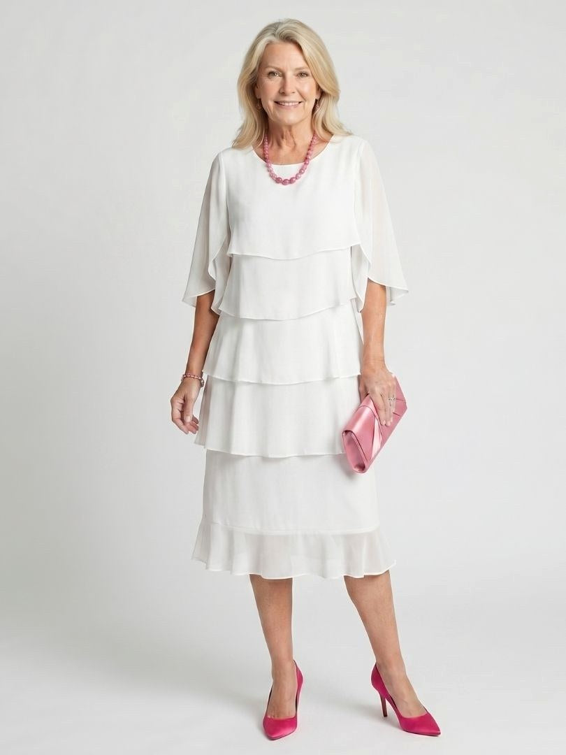 Brent | Women's Layered Tier Midi Dress - image 9