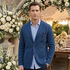 Brett | Men's Oxford Cotton Blazer, Smart Summer Jacket | Animated Apparel