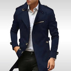 Brett | Women's Classic Trench Coat, Tailored Autumn Coat | Animated Apparel | Black