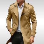 Brett | Women's Classic Trench Coat, Tailored Autumn Coat | Animated Apparel | Brown