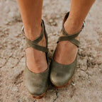 Brielle | Women's Orthopedic Leather Wedge Sandals - image 5