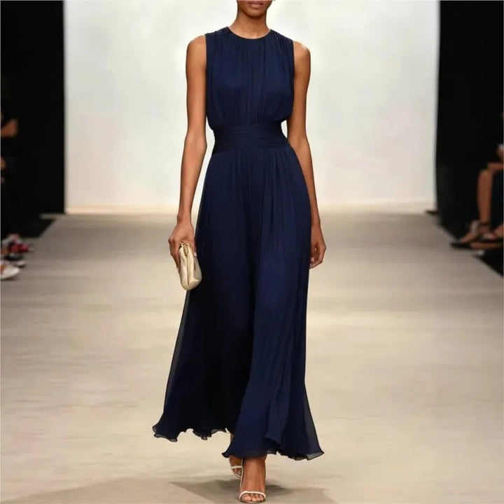 Brielle | Women's Sleeveless Maxi Dress - Navy Blue