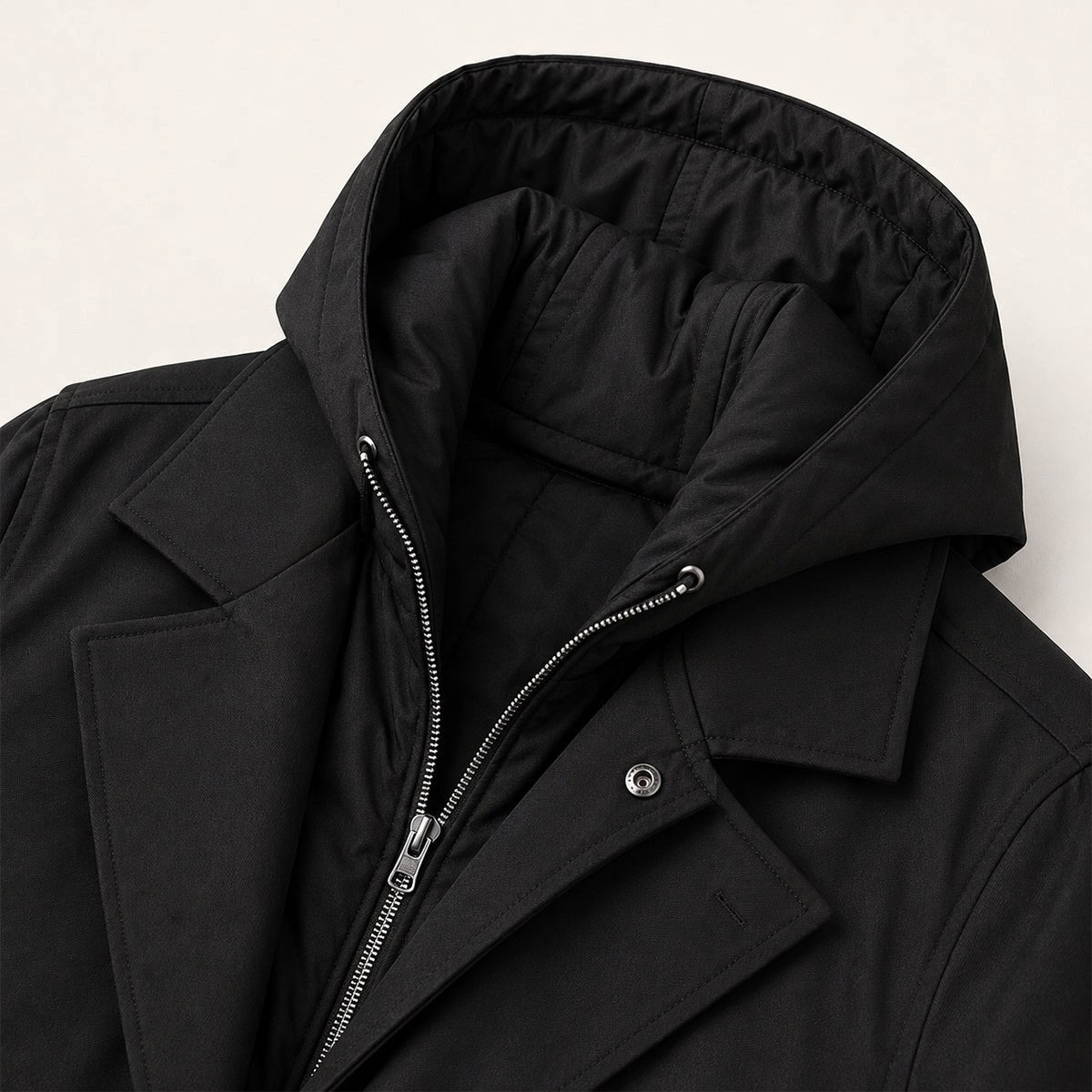 Brody | Men's Waterproof Hooded Parka, Long Rain Coat | Animated Apparel