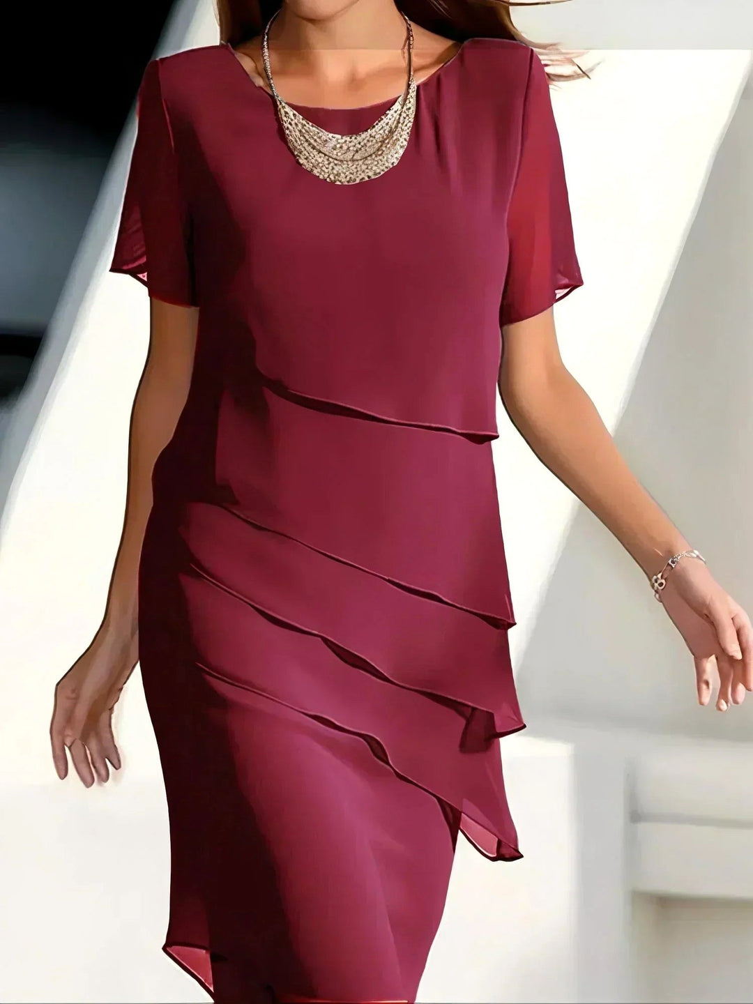 Brooke | Women's Chic Wrap Midi Dress - image 2