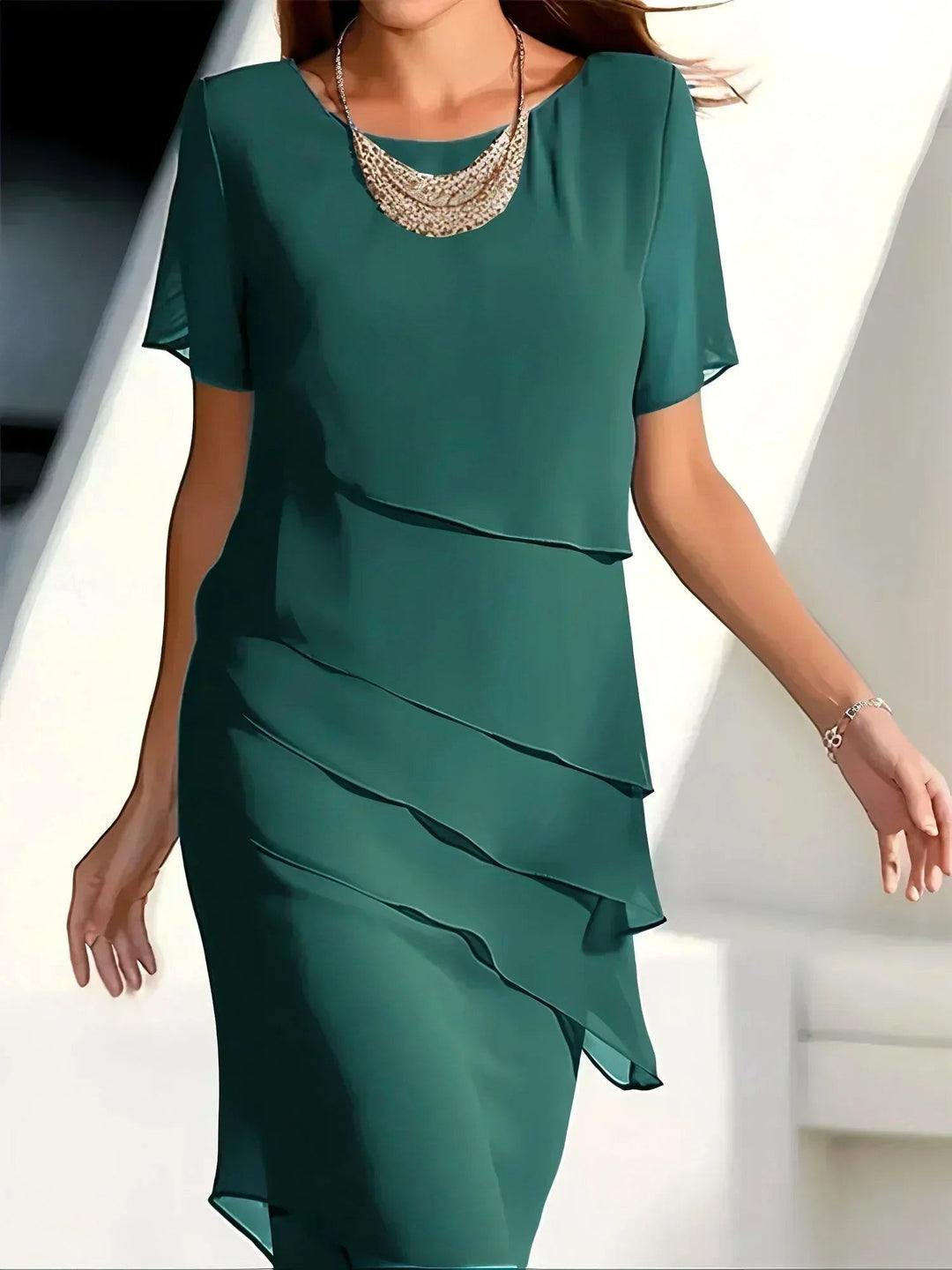 Brooke | Women's Chic Wrap Midi Dress - image 3