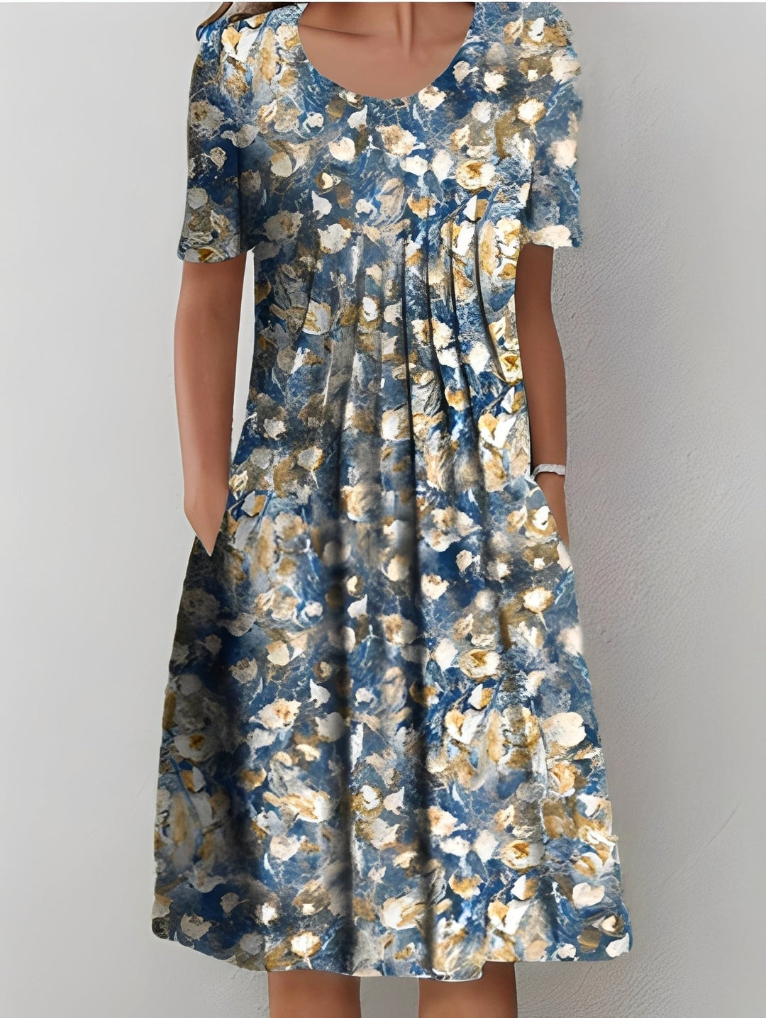 Brooke | Women's Printed Casual Midi Dress - image 2