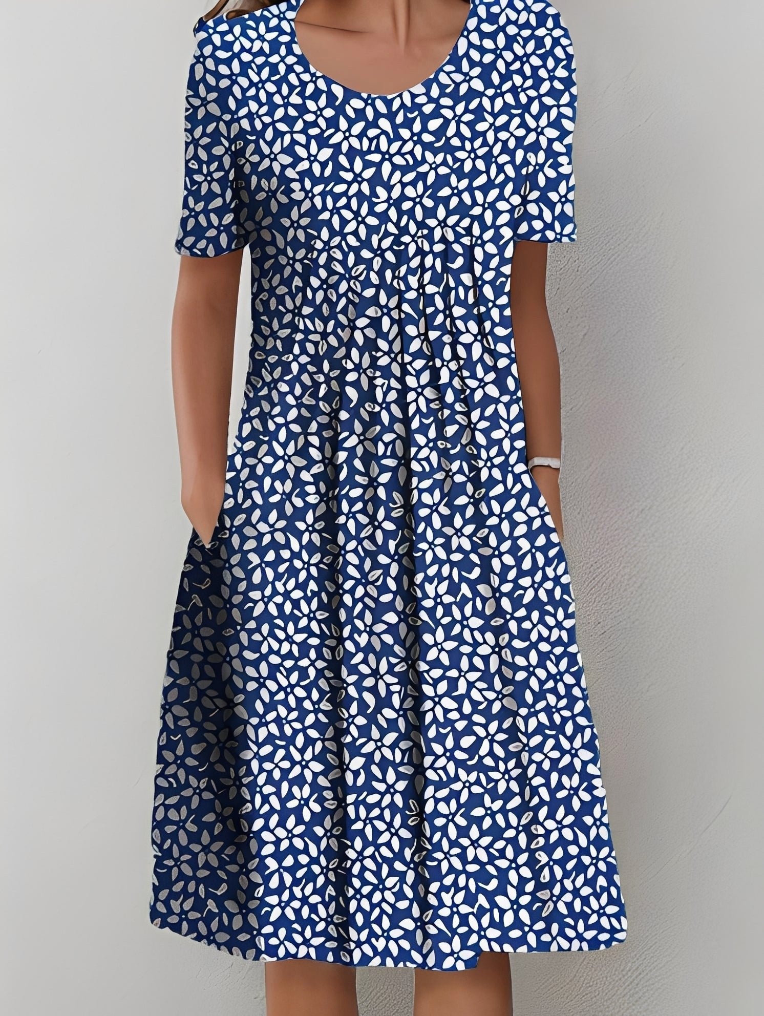 Brooke | Women's Printed Casual Midi Dress - image 3