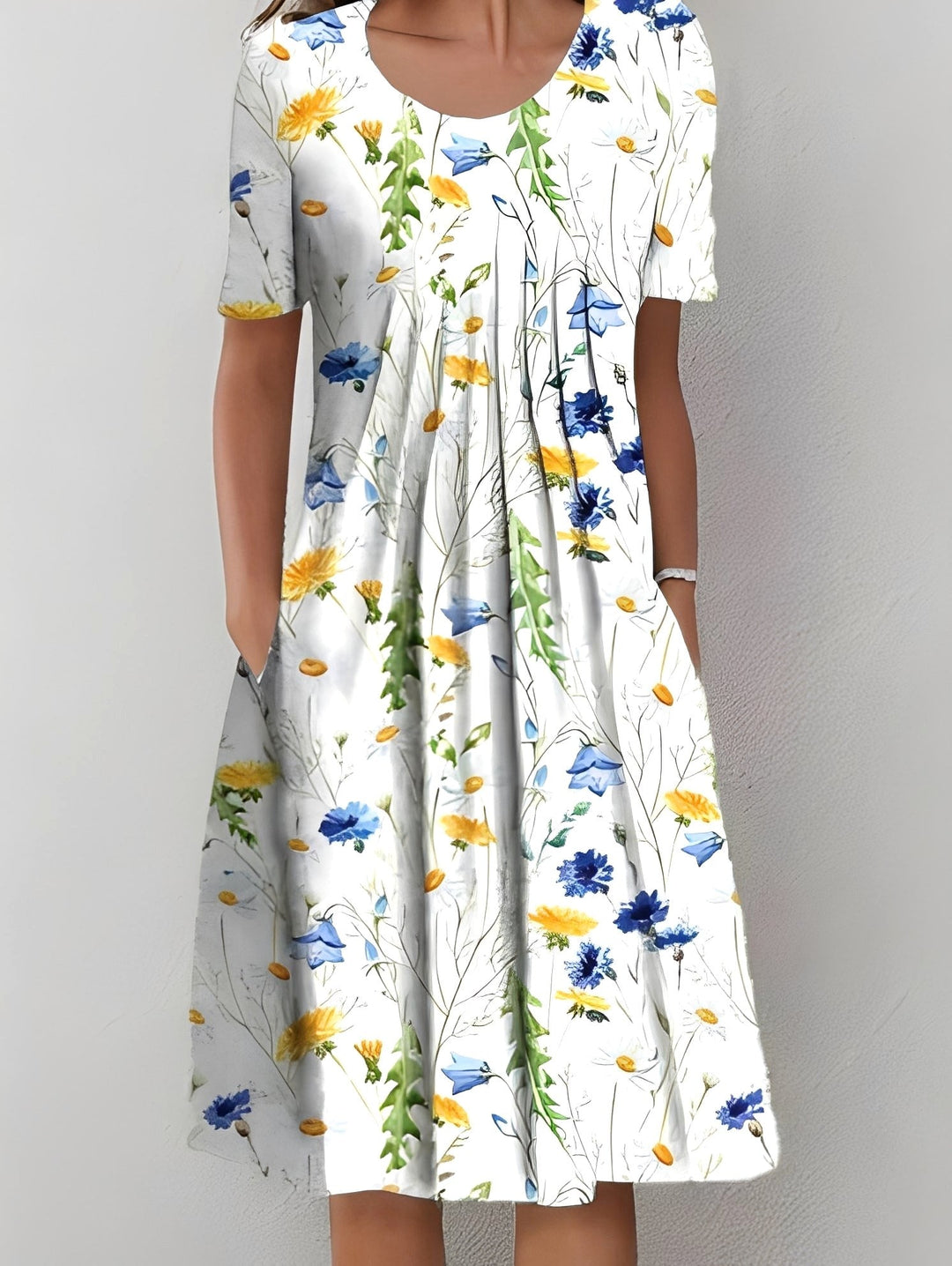 Brooke | Women's Printed Casual Midi Dress - image 4