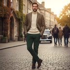 Bryce | Men's Classic Herringbone Tweed Blazer, Tailored Smart Jacket | Animated Apparel