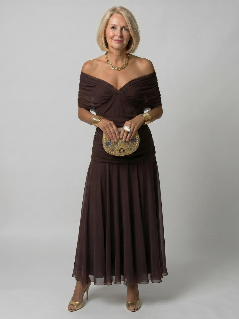 Calen | Women's Off-Shoulder Midi Dress - image 12