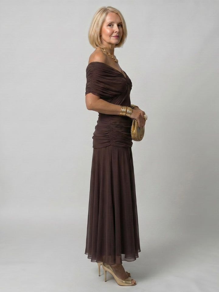 Calen | Women's Off-Shoulder Midi Dress - image 13